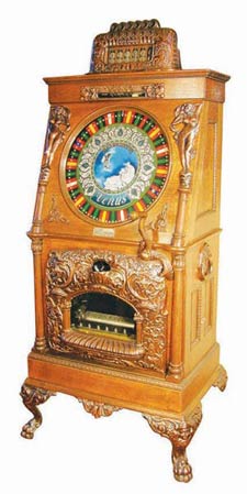 Caille Venus quarter slot machine with music, one of only four known and the best example of the four (est. $250,000).