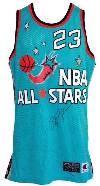 1996 Michael Jordan All-Star Game autographed game-used uniform