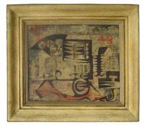 Abstract oil painting by 20th-century Irish artist Thurloe Connolly (est. $3,000-$5,000).