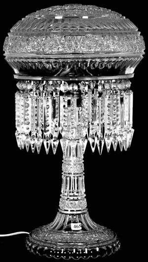 American cut-glass lamp brings $14,000 at the Aug. 1-2 Woody Auctions Sale
