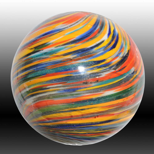 Extremely rare onionskin swirl marble, 2 1/8-inches in diameter with alternating colors - $10,350.