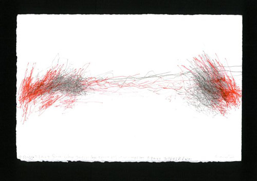 William Anastasi, Untitled (Subway/Taxi Drawing), 2007 7 1/2 w x 11 1/2 h inches Pen and ink on paper Estimate: $6,000 - $8,000