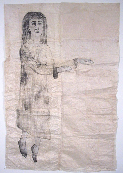 Kiki Smith, Somnambulist, 2001 87 w x 57 h inches Ink on Nepal paper Estimate: $15,000 - $20,000