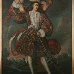 Though the artist is not known, this Spanish Colonial School painting of the Archangel Uriel, done around 1700, flew to $14,375.