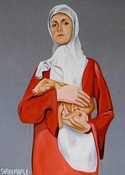  Sarah Maple, Haram, 2008, oil on canvas, 80 x 112cm, Image courtesy SaLon Gallery, London
