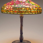 The expected top lot of the sale is this stunning Tiffany lamp in the Peony pattern, which is expected to sell for $100,000 to $150,000). Image courtesy Treadway Toomey.