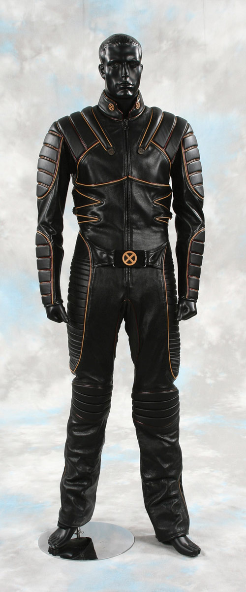 Signature Wolverine black leather battlesuit from X-Men.$60,000 - $80,000. Image courtesy Profiles in History.