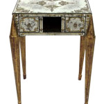 Jansen Art Deco eglomise mirrored table. Photo courtesy LiveAuctioneers Archive/S&S Auction Inc.
