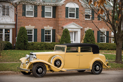 1933 Marmon Sixteen Convertible Sedan, estimate: $250,000-$325,000. Photo by Simon Clay. Image courtesy RM Auctions.