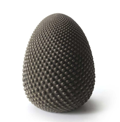 This small bronze maquette of Peter Randall-Page's Seed sculpture was being offered by London dealers Waterhouse & Dodd for £7,500 at the London Art Fair. Image courtesy Peter Randall-Page, photographed by Steve Russell.