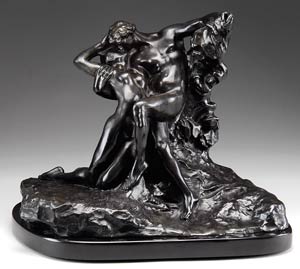 'L'Eternal Printemps', bronze of nude lovers by Auguste Rodin. Estimate $200,000-$400,000. Image courtesy Julia Auctions.