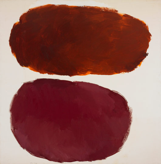 This Abstract Expressionist-style painting from 1959 is a strong example of Raymond Parker's art from his best period, said Wright. Image courtesy Wright.