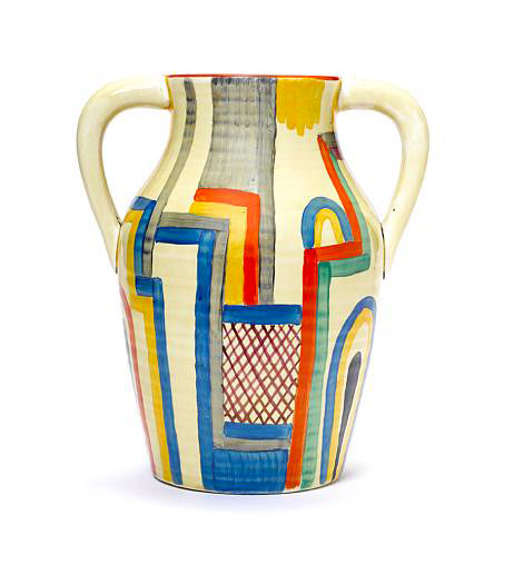Circa-1930 double-handle Lotus jug in the Tennis pattern. Estimate $10,000-$12,700. Image courtesy Bonhams.