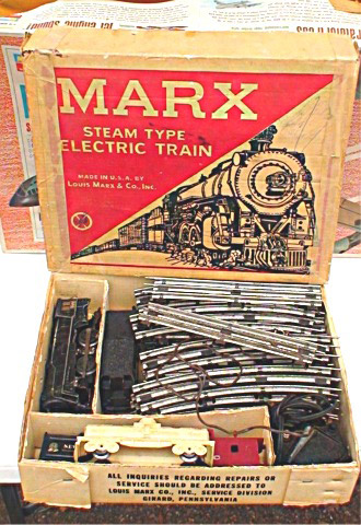 This Marx train set is just one of a group of vintage and collectible toys that will cross the block. Image courtesy Tom's Auctions & Appraisals.