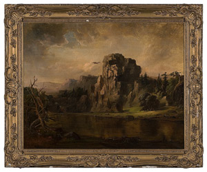 'Robbing the Eagle's Nest' by Robert Scott Duncanson, dated 1856, $105,750. Image courtesy Cowan's Auctions.