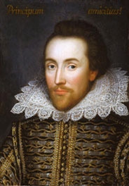 Portrait of Shakespeare. Courtesy The Shakespeare Birthplace Trust.