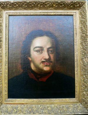 Bidding will start at $7,500 for this portrait of Russian czar Peter the Great. Image courtesy Aberdeen Auction Galleries.