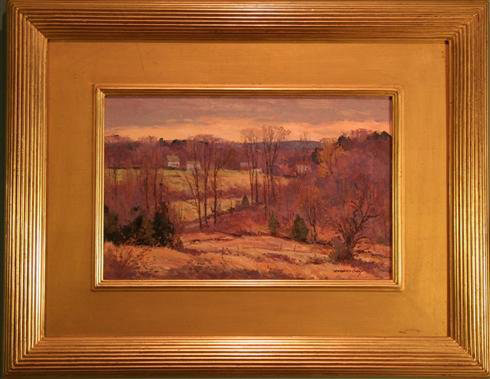 At Sunset, oil on board, $400-$600. Image courtesy Royka's Fine Art & Antiques.