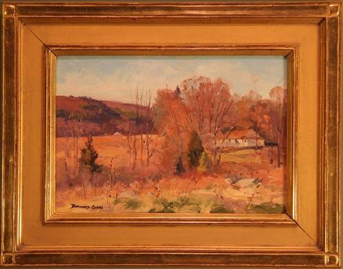 Spring Sky, oil on board, $400-$600. Image courtesy Royka's Fine Art & Antiques.