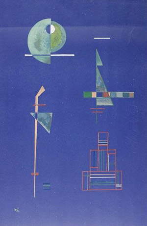 'Leise Deutung' 1929 serigraph by Wassily Kandinsky. Image courtesy LiveAuctioneers.com Archive.