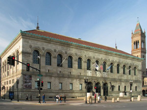 Boston Public Library. Daniel Schwen Image, used under Creative Commons Attribution Sharealike 2.5, via Wikipedia.