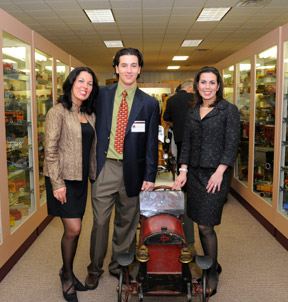 Left to right: Bertoia Auctions' owner Jeanne Bertoia, her son Michael Bertoia, who has joined Bertoia Auctions as an associate; and her daughter Lauren Bertoia, who is part of the team at all Bertoia events. Photo by Phil Dutton, courtesy Bertoia Auctions.