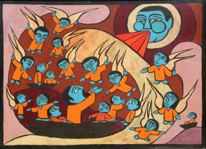 Jonah and the Whale by Raimundo de Oliveira. Image courtesy LiveAuctioneers.com and Ro Gallery.