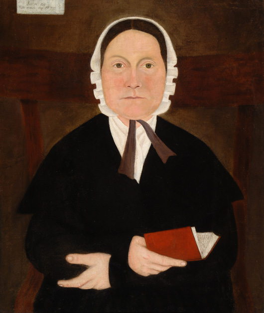 Philena Clark, circa-1844 oil-on-canvas American portrait by unknown artist. Courtesy Columbus Museum of Art, Ohio: Museum Purchase, Howald Fund. 