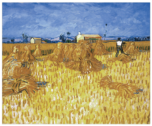 'Harvest in Provence,' Vincent van Gogh, 1888,  The Israel Museum, Jerusalem.