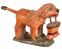 In October 2008, Pook & Pook Auctioneers of Downingtown, Pa., sold this carved dog by Wilhelm Schimmel for $140,000.