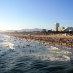 Santa Monica Beach. Image by Dehk. Courtesy Wikimedia Commons.