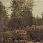 George Hetzel's ‘Covered Bridge and Creek' has a $10,000-$20,000 estimate for the Concept Art Gallery auction June 6. Image courtesy Concept Art Gallery.