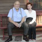Don and Sally Kaufman on the front porch of their home. Image courtesy Bertoia Auctions.