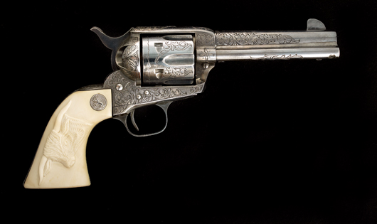 Scarce Colt factory revolver, estimate $30,000-$40,000. Image courtesy Cody Old West Auction.