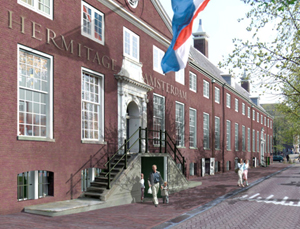 Entrance to Hermitage Amsterdam. Copyrighted image courtesy Hans van Heeswijk Architecten, Amsterdam.