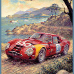 Official poster artwork by Peter Hearsey for the 2009 Pebble Beach Tour d¹Elegance. Image used by permission of the artist.
