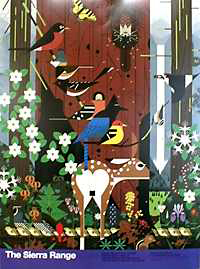 Examples of Charley Harper's style may be seen in the posters he created for the United States National Park Service.