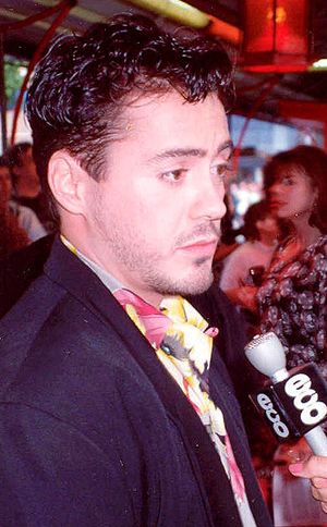 Robert Downey Jr., shown here at the 1990 premiere of Air America, is among the many film stars who turn out for the annual San Diego Comic-Con. Photo by Alan Light.