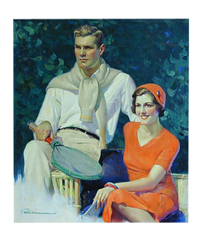 Original art by Robert Kauffmann (American, b. 1983-) for the cover of Liberty Magazine, June 1, 1935. Image courtesy K&M Auction and LiveAuctioneers.com.
