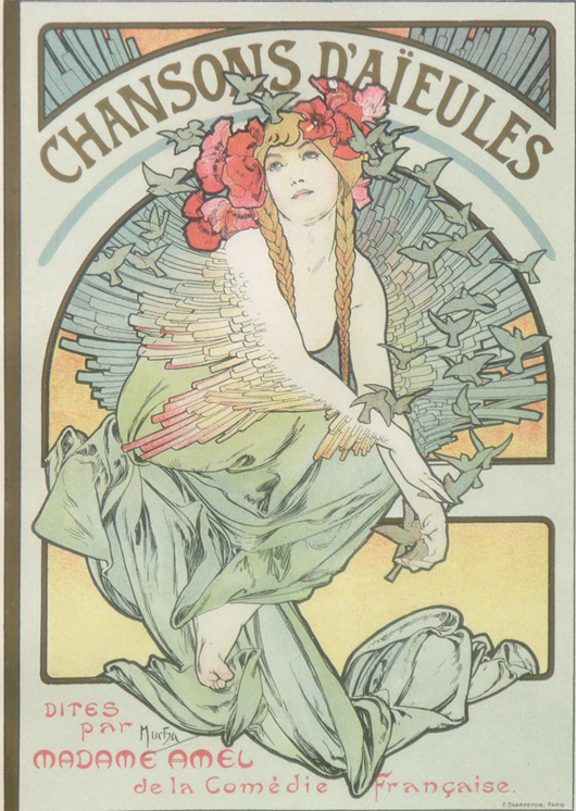 Lithograph by Alphonse Mucha. Image courtesy Clars.