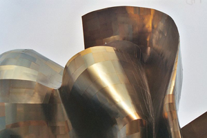 Experience Music Project building, design by architect Frank Gehry. Image by Rebecca Kennison, accessed through Wikimedia Commons.
