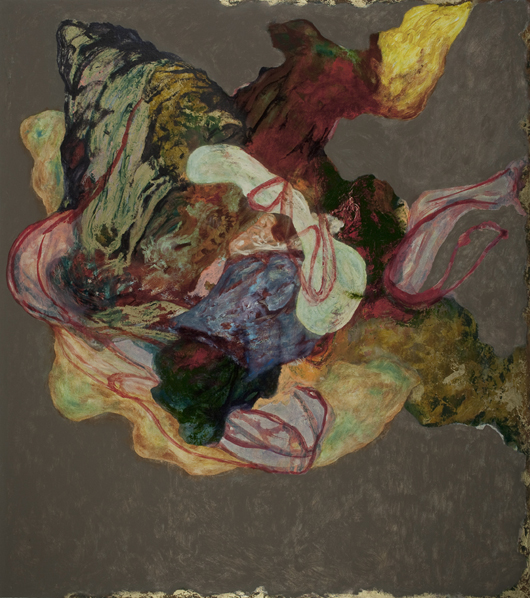 Sarah Dwyer, 'Buckshee,' oil on canvas, at Josh Lilley Gallery, London until Oct. 8.