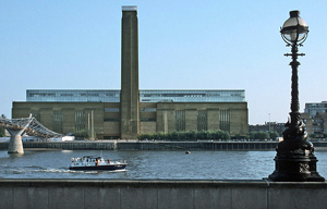 London's Tate Modern gallery as seen from across the Thames. Photo by Hans Peter Schaefer.