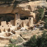 Mesa Verde in southwest Colorado was one of many sites where Anasazi relics were found. Photo by Andreas F. Borchert, courtesy Wikimedia Commons.