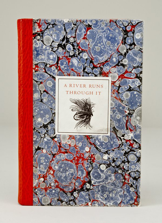 One of an edition of 200, this signed copy of ‘A River Runs Through It' is expected to sell for $2,000-$3,000. Image courtesy of Lang's Sporting Collectibles Inc.