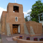 San Miguel Chapel, Santa Fe, New Mexico. Oldest church structure in the United States. Original adobe walls built in approximately 1610 A.D. Image by Pretzelpaws. Courtesy Wikipedia.