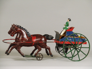 Althof Bergmann’s circa-1880 horse-drawn gig with driver, 15 inches long, $9,400.