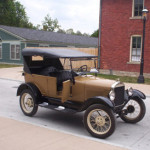 Picture of tan and black 1927 Model T at Greenfield Village. Photo by rmhermen.