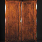 Southern furniture in Neal Auction Co.’s annual sale includes this important Louisiana carved mahogany and cypress armoire from the late 18th century or early 19th century. Standing 89 1/2 inches high and 62 1/2 inches wide, the armoire has a $10,000-$15,000 estimate. Image courtesy of Neal Auction Co.