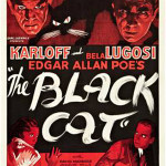 Only known Style B one-sheet poster promoting the 1934 horror classic The Black Cat, starring Boris Karloff and Bela Lugosi. Image courtesy Heritage Auction Galleries.